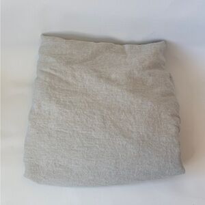 West Elm Natural Linen King Flat Sheet